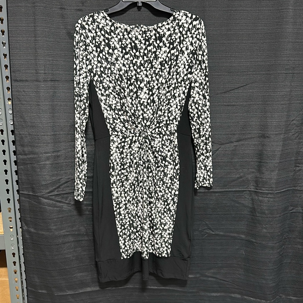 Brooks Brothers women’s Polyester‎ black & white dress / Size 8 / Box 18-1